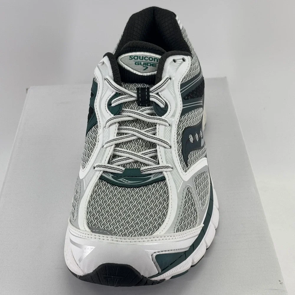 Saucony ProGrid Guide 7 Sneaker Mens 11 White Green S70936-8 New Running Shoes